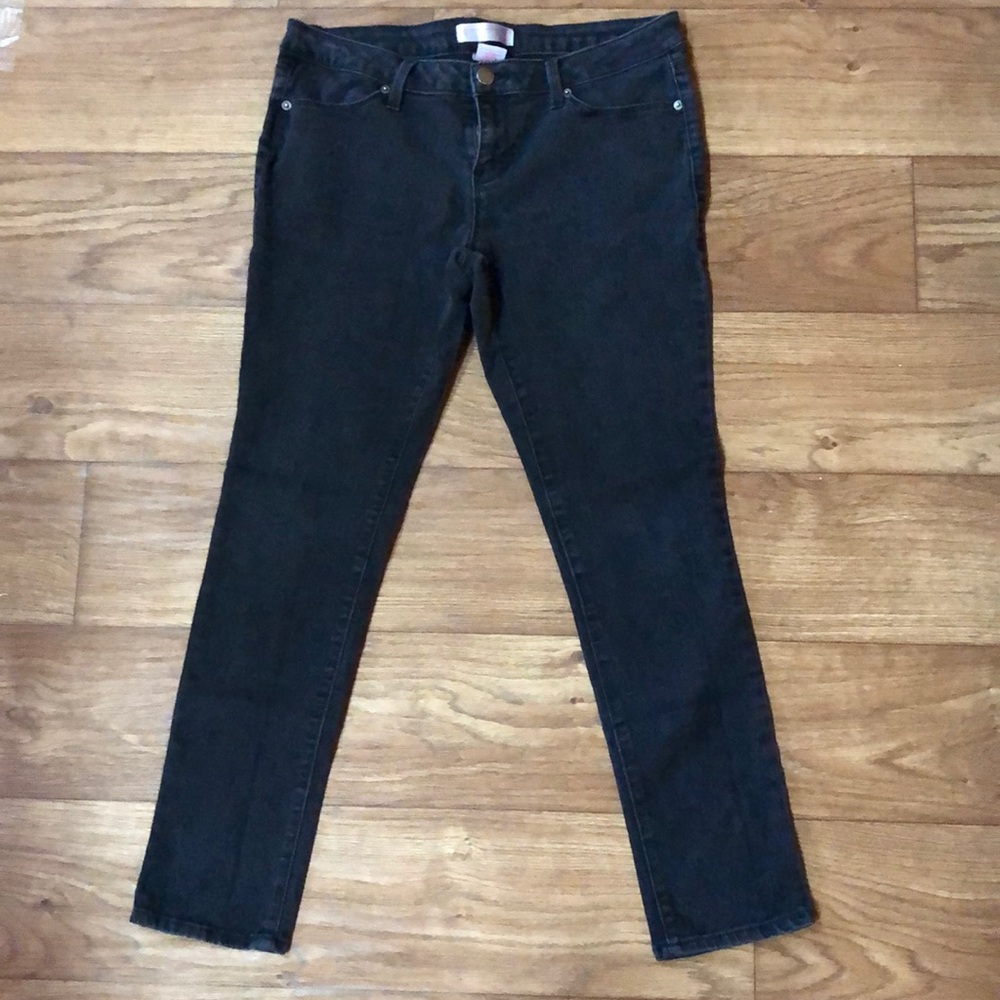 Faded black jeans